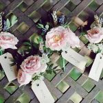 Four Pink Buttonhole Bouquets