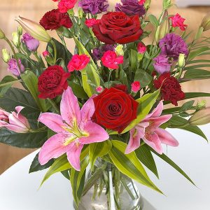 Pink And Red Floral Bouquet