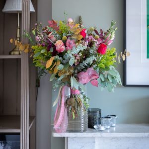 Pink Based Floral Bouquet In A Vase