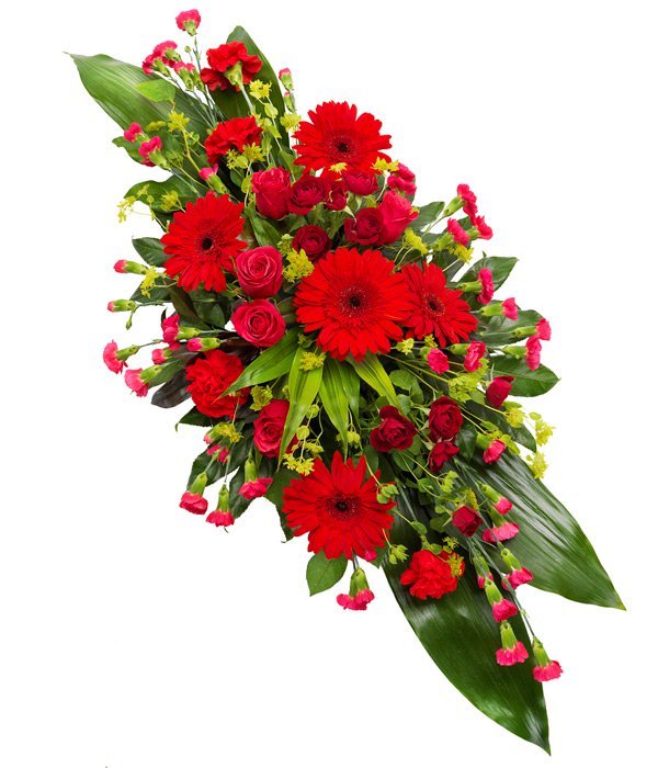 Red Double Ended Funeral Flower Spray