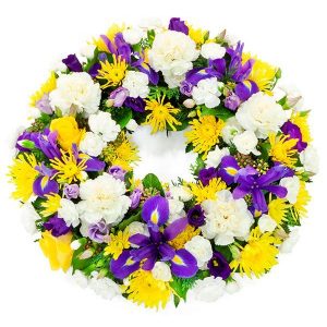 Yellow And White Floral Wreath