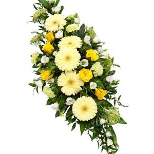 Yellow Double Ended Funeral Flower Spray